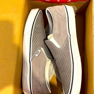 Gray Vans Slip Ons men’s size 10.5